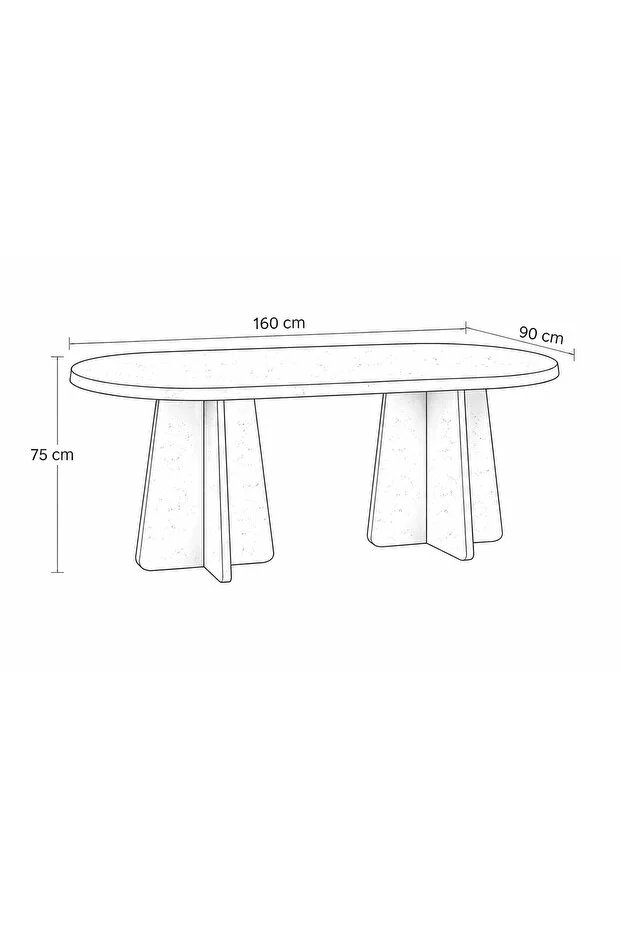 Oval Salon Yemek masası sadece görseldeki masa verilecektir